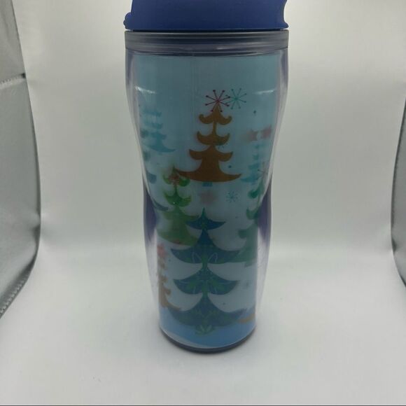 Starbucks 2006 Christmas Tree Hologram Tumbler 16 oz - Picture 2 of 7